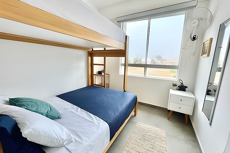 Beach view apartment Punta Hermosa 4BR